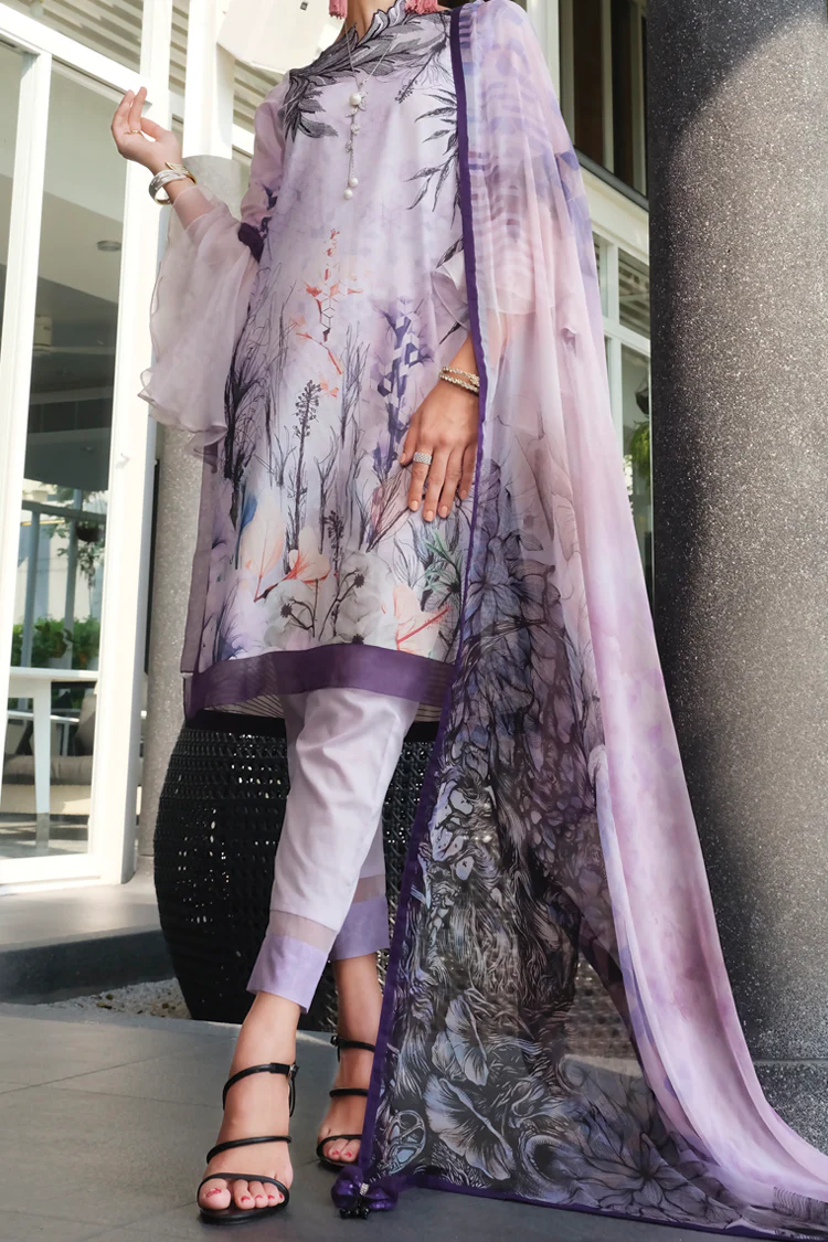 Purple Lawn 3Pc Unstitched - ALP-627