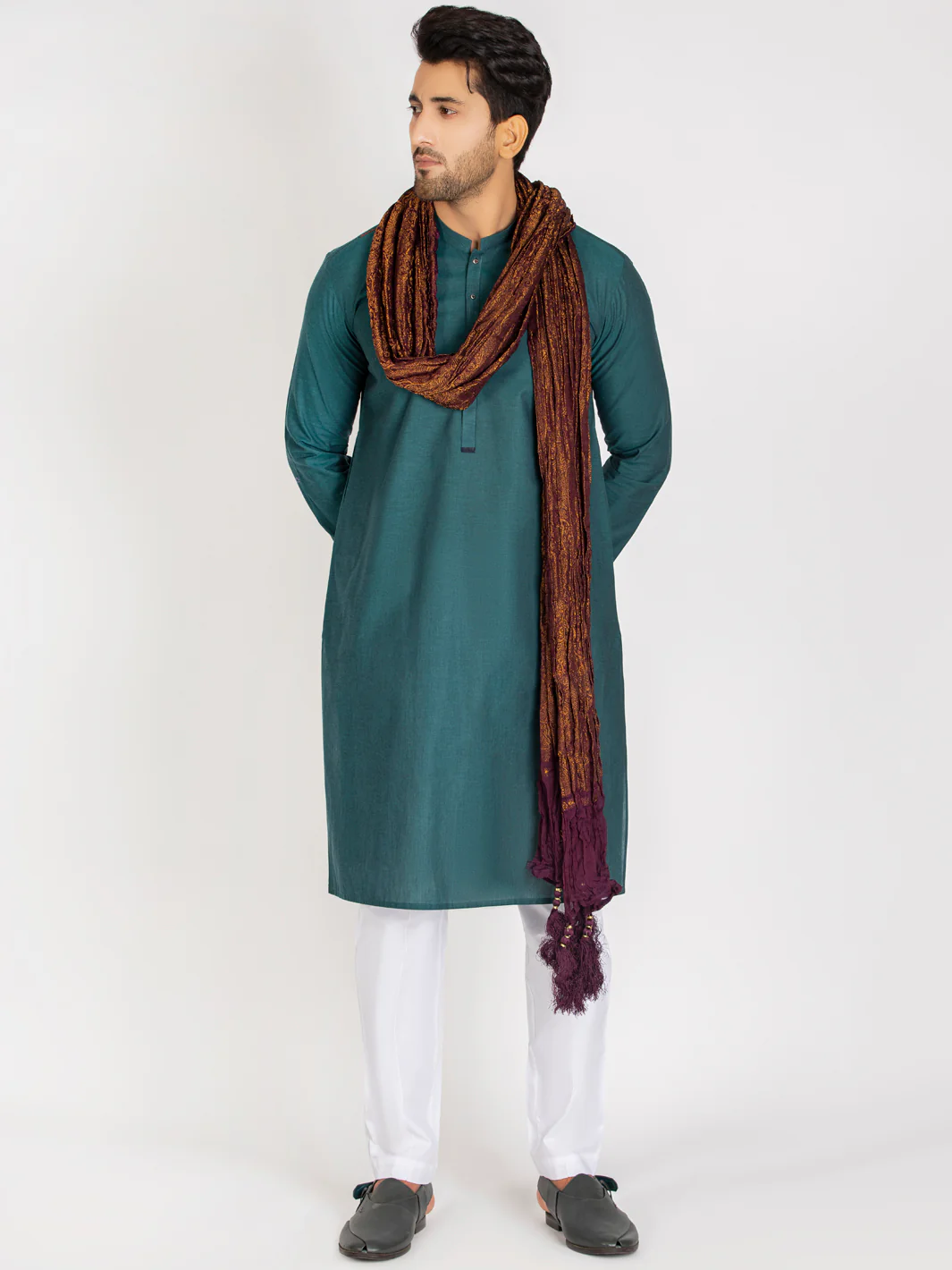 Purple Stole For Men - AL-MST-016