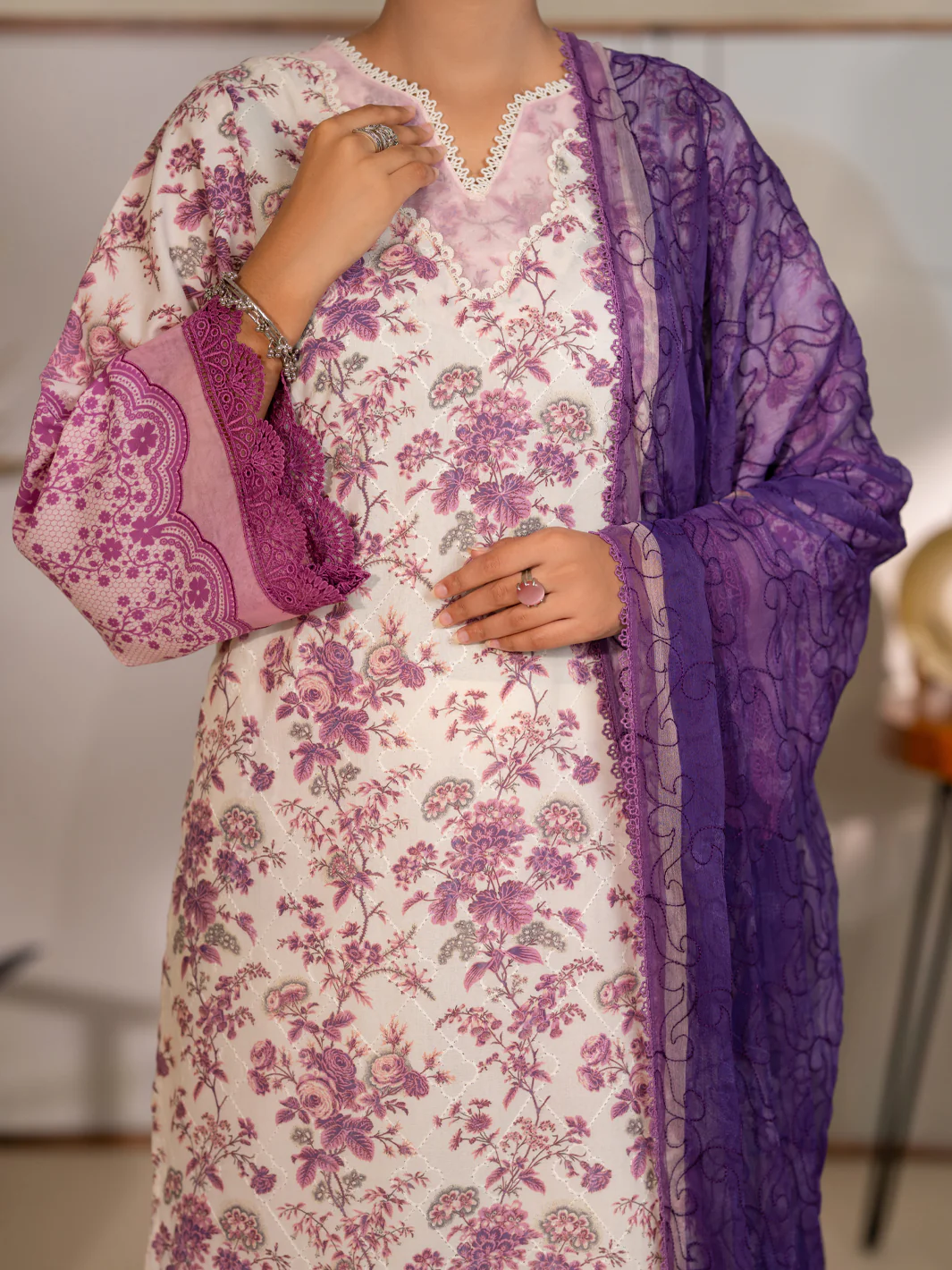 Purple Stitched 3Pc - ALP-3PS-2413 - Image 2