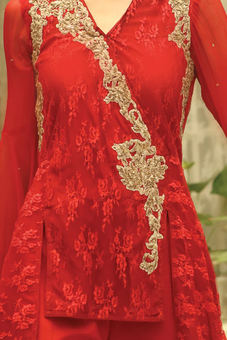 Red 2Pc Formal Suit - LS-214 - Image 2