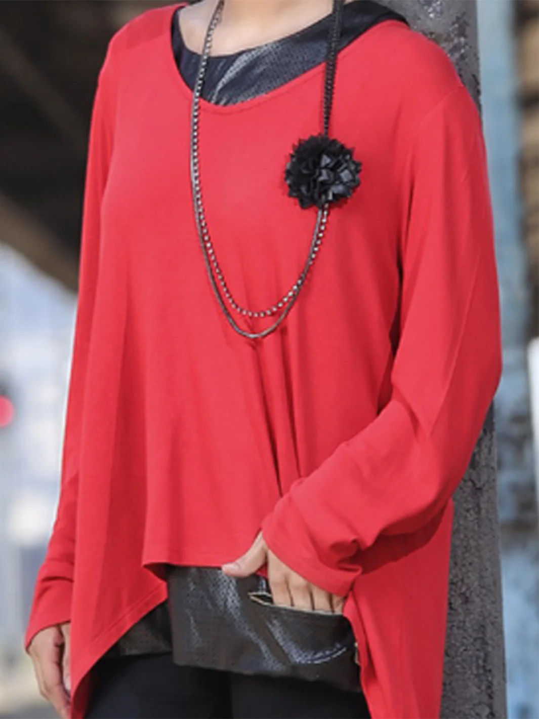 Red Women Top - LSK-2026 - Image 2