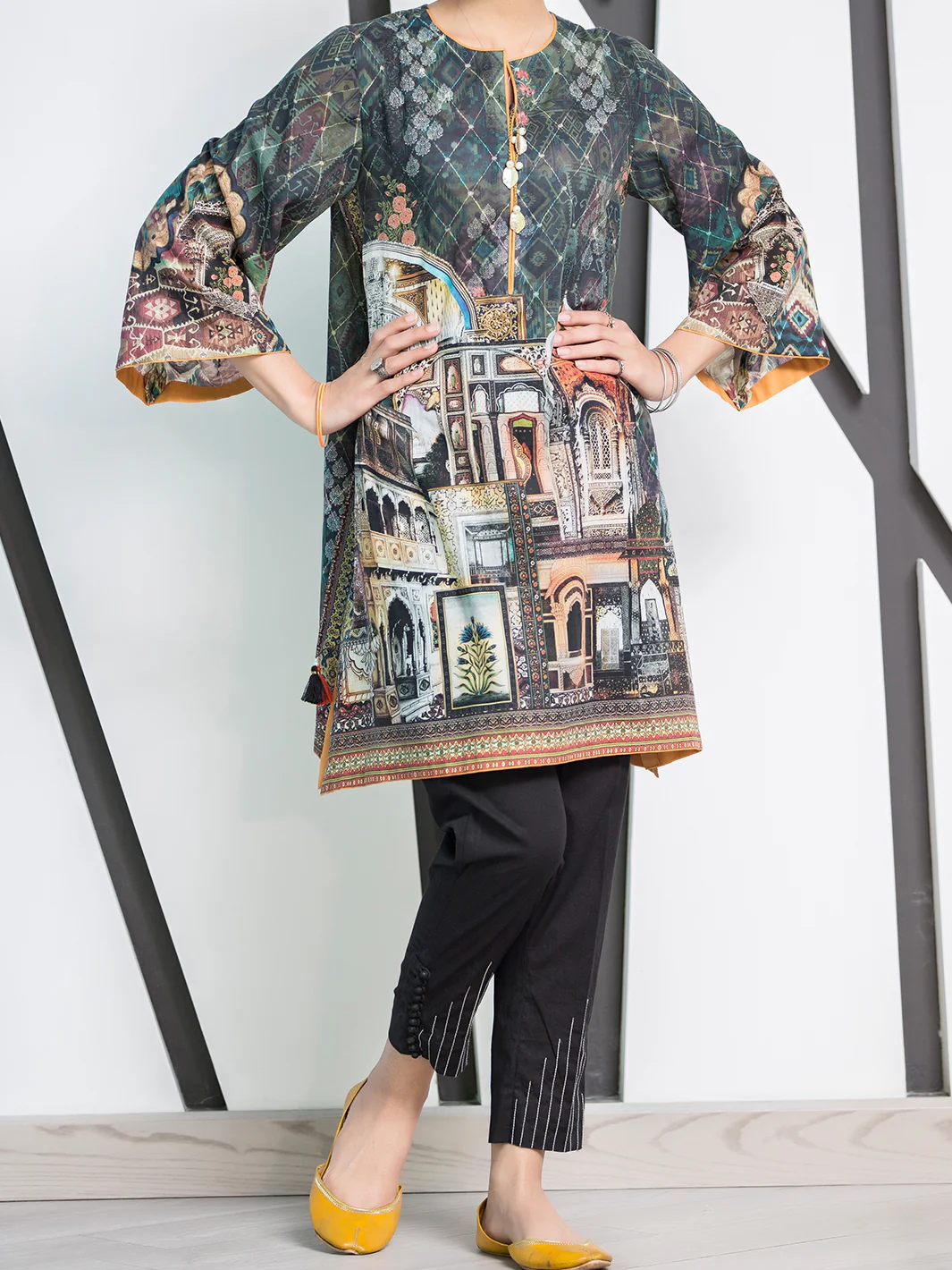 Teal Lawn Tunic - LK-665