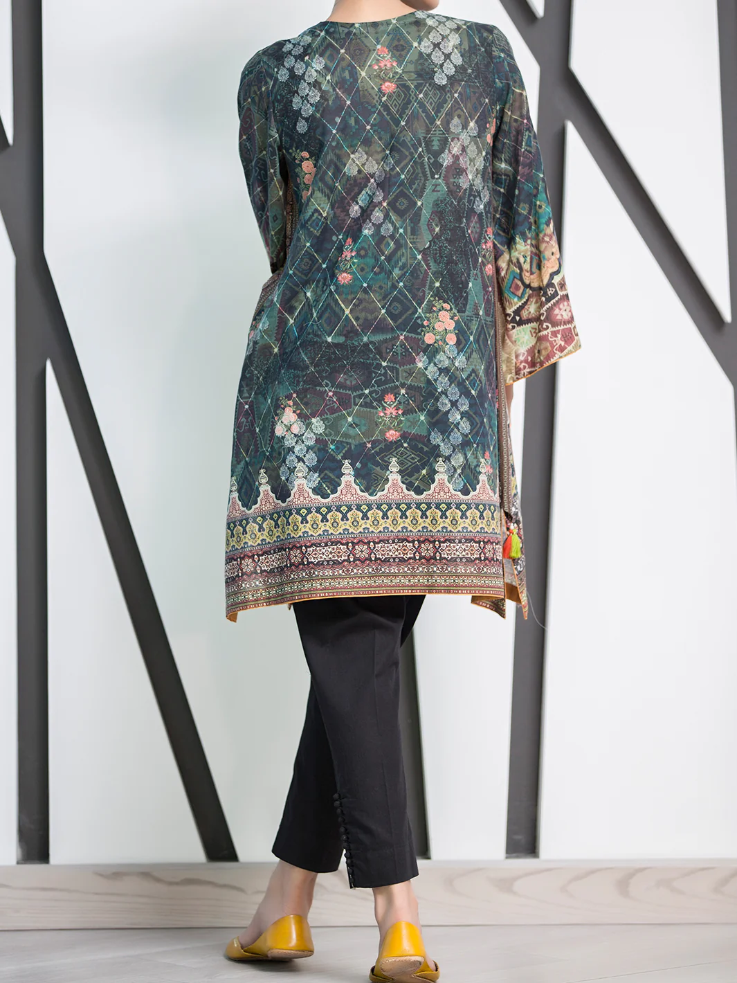 Teal Lawn Tunic - LK-665 - Image 3