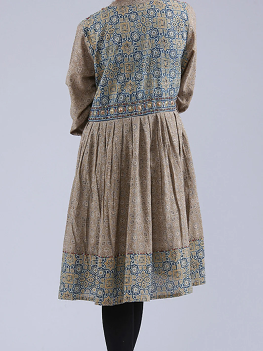 Natural Printed Tunic - LK-499 - Image 4