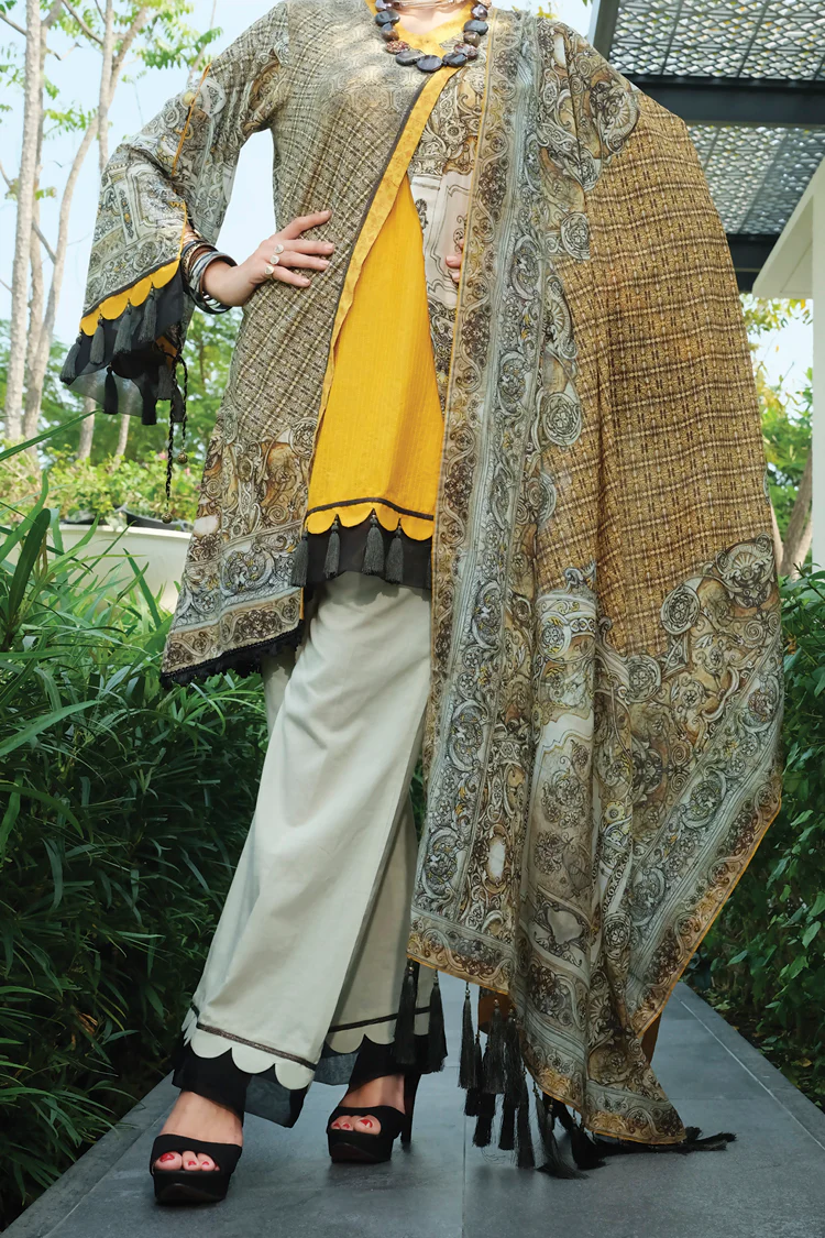 Yellow Lawn 2Pc Unstitched - ALP-656