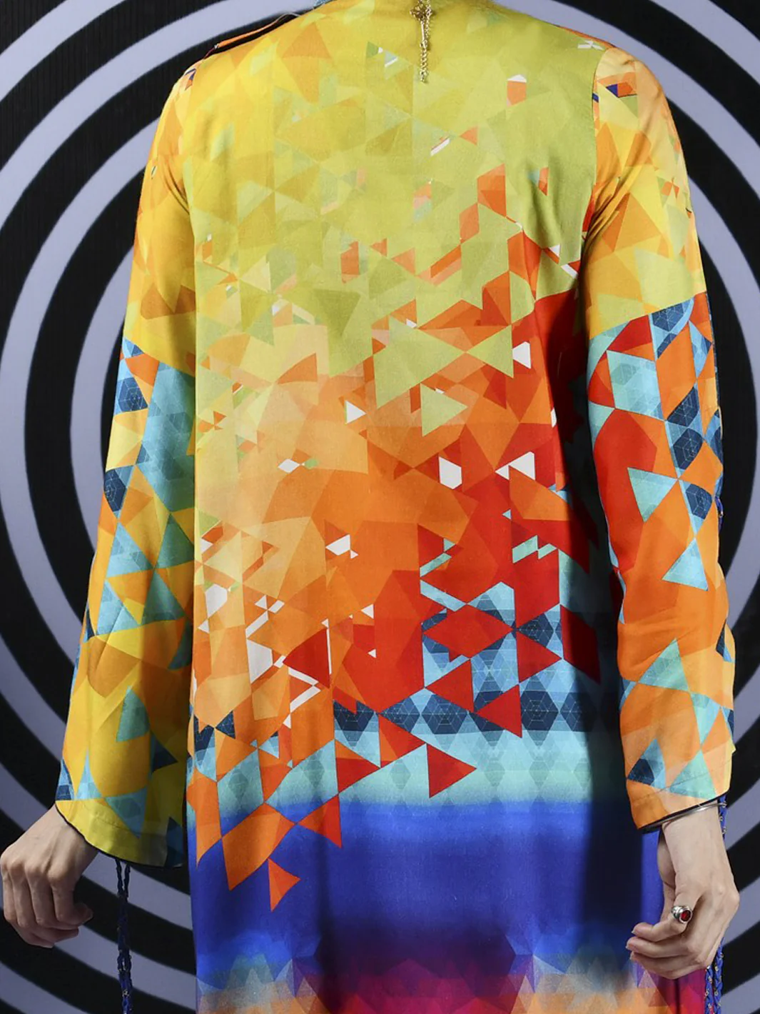 Yellow Linen Tunic - LK-216 - Image 3
